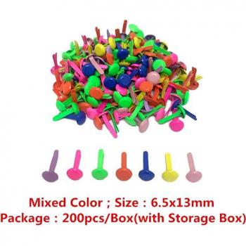 200pcs Decorative Round Metal Brads for Scrapbooking