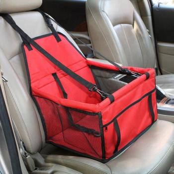Dog and Cat Car Booster Seat with Safety Strap
