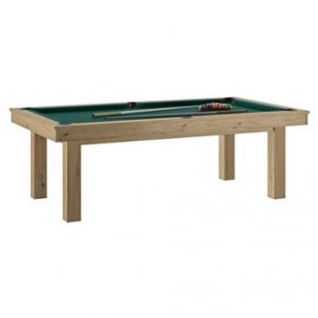 Billard Multifonctionnel LAFITE – Chêne Sablé, Drap Vert – René Pierre – 155 kg