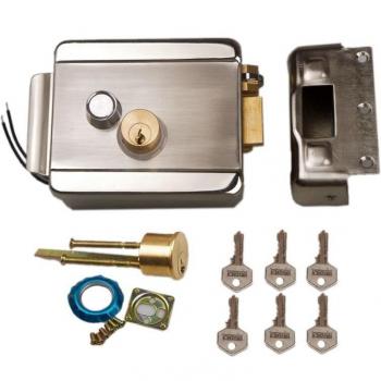 12V Double Cylinder Electric Gate Lock for Wooden and Iron Doors