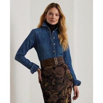 Camisa de algodón para mujer de Lauren Ralph Lauren