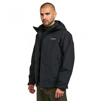 Berghaus Men's Stormcloud Prime 3-in-1 Waterproof Jacket, Black, Size: Large
