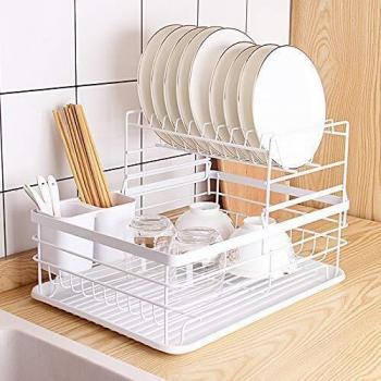 Covaodq White 43×32×27 cm Drain Board Combo