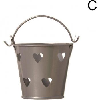 Mini Heart Tin Bucket for Snacks, Toys, and Playtime