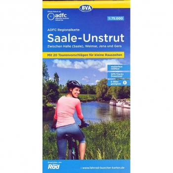 Fietskaart ADFC Regionalkarte Saale
