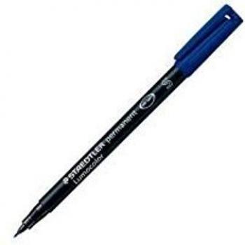 STAEDTLER Folienschreiber 0,4mm permanent blau nachfüllbar