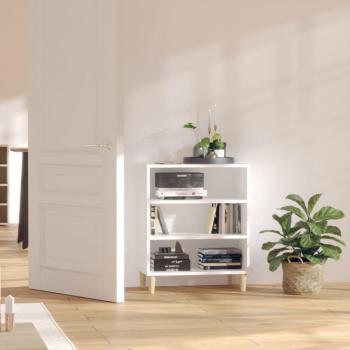 Aparador de madera contrachapada blanco 57x35x70 cm Vidaxl