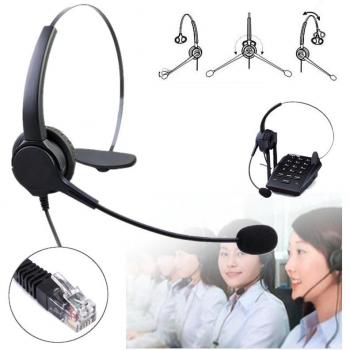 Tête de cristal casque téléphonique pour centre d’appels