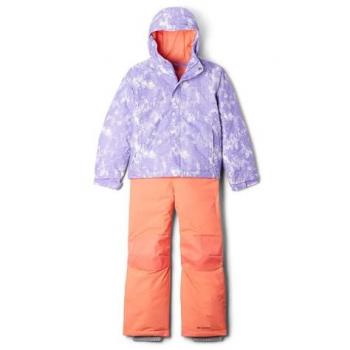 Columbia Mono Buga™ II Set Infantil Unisex para Esquí, Color Morado (4T), Impermeable, Aislante, con Capucha y Ajuste en Puños