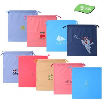 9PCS Drawstring Toiletry Bags