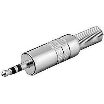 Connecteur audio Jack 3.5mm stéréo métal à souder