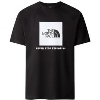 Camiseta The North Face Raglan Redbox, color negro, talla S