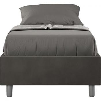 LETTO MICROFIBRA GRIGIO AZELIA 80x190 – Senza Rete