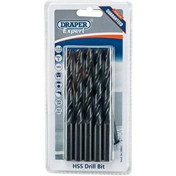 Draper Expert High-Speed Steel Drill Bit Set, 13mm Diameter, Pack of 5
