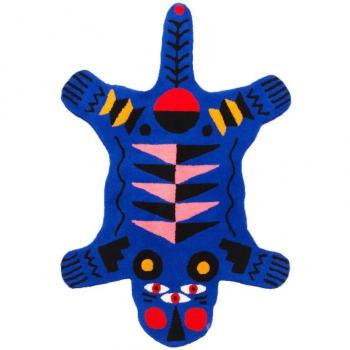 Tappeto Oggian Pantera Blu Sagomato L