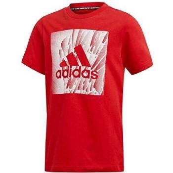 Adidas YB MH Box Tee T-Shirt Garçon, Écarlate, FR : 3XL