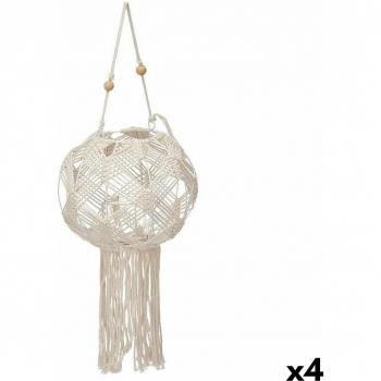 Bougeoir en Macramé Coton Épuré