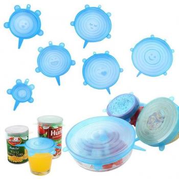 6 Piece Silicone Food Wraps
