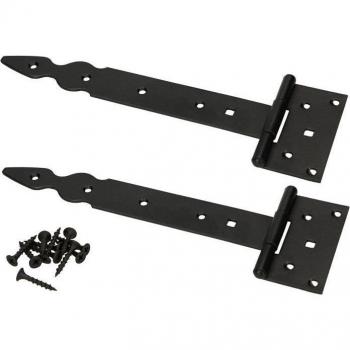 Portes T‑charnière 250 mm – acier galvanisé, revêtement poudre – set 2 pièces