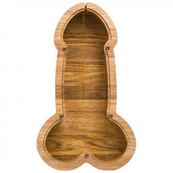 Deposito de dinero en madera