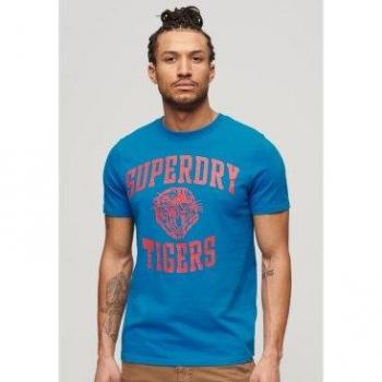 Camiseta Superdry M1011899A Azul, Casual, Manga Corta