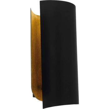 Aplique de pared negro y dorado Falicetto, Eglo