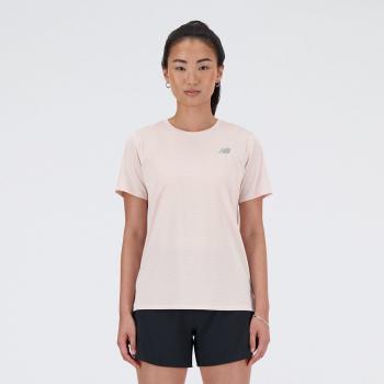 Camiseta New Balance manga corta blanco crema mujer