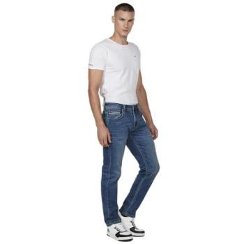 Pantalón de Mezclilla Regular Fit con Cierre y Botón para Hombre