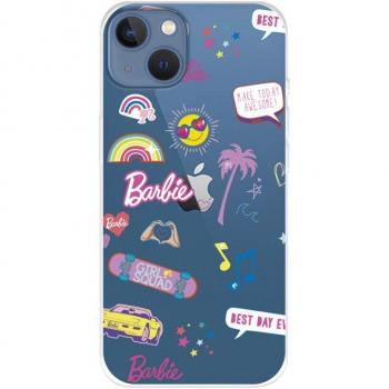Capa oficial iPhone 14 Plus de Mattel Barbie con stickers