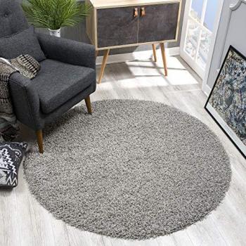Sanat Hochflor-Teppich LOCA Rund, 30 mm Höhe, Langflor Shaggy für Wohnzimmer und Schlafzimmer