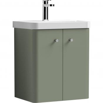 Core Wall Mounted 2 Door Vanity Unit with Basin