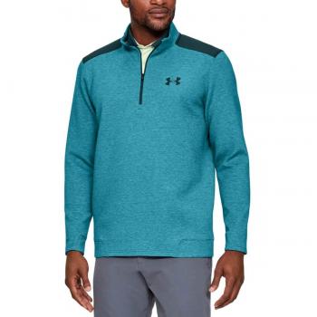 Men's Storm 1/4 Zip Athletic Warm-Up Tee – Green (Large)