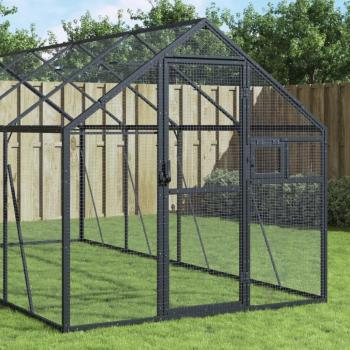 VidaXL Aviary 1.79x4x1.85 m Aluminium