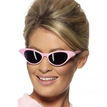 Smiffys Pink Diamante Rock & Roll Glasses