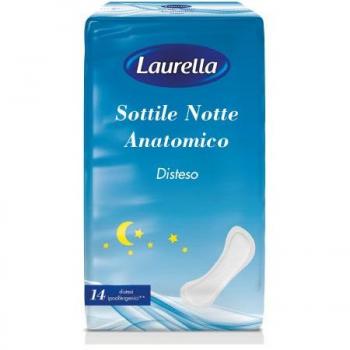 Assorbenti sottili anatomici notte Laurella 14 pezzi