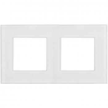 Cadre en verre double pour prise Maclean MCE729W