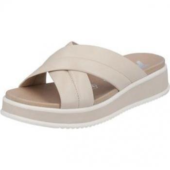 Ciabatte Rieker in Pelle Beige per Donna EU 41