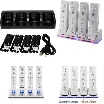 Cargador Universal 4x4: Baterías, Muelle, Control Wii