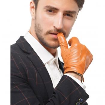Gants chauds en cuir avec écran tactile Nappaglo