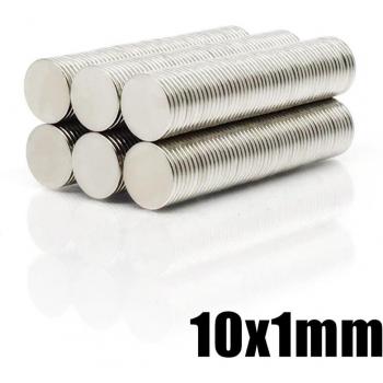 Disque Aimanté 10x1 en Pack de 20/50/100/200/500