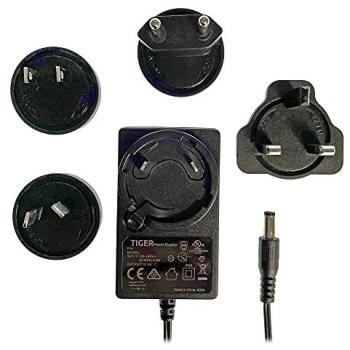 Tiger International Power Adapter – TP1127, 12 V DC, 2 A, 24 W, 2.5 mm Plug