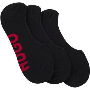 Calcetines HUGO 3x1 invisibles en negro, algodón, Homewear, talla 41-42