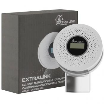 Detector de humo y monóxido de carbono Extralink JKD-512COM