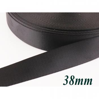 Black Soft Smooth Polyester Webbing for Bags