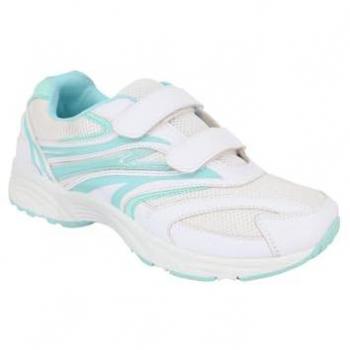 Women's Truflex Wide EE Touch Fastener Trainer (White, Size 5)