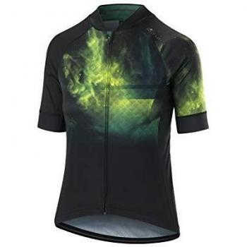 Women’s Altura Icon Nebula Tee – Black and Hi‑Viz Yellow, Size 14