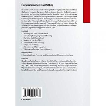 Führungsherausforderung Mobbing: Prävention, Deeskalation und Arbeitsfähigkeit nach Konflikten (essentials)