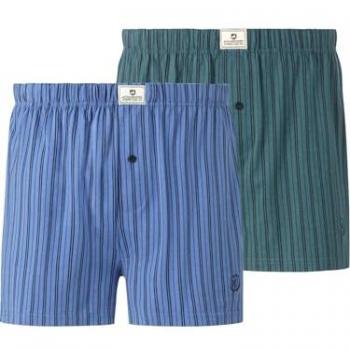 Blau Petrol 2er Pack Boxershorts THURE – Herren 5XL (Jan V.)