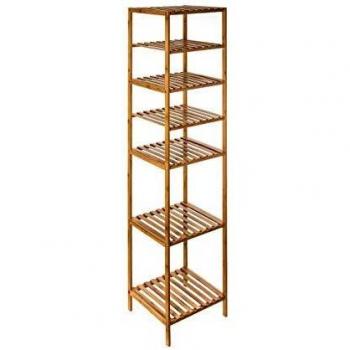 Five Scaffale a colonna 6 mensole in bambù