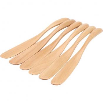 Cuchillo de Madera para Queso y Mantequilla, Juego de 6 Piezas